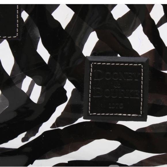 Dooney & Bourke Tiger Striped Vinyl and Leather - Picture 3 of 5